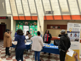 Staff assisting residents at the Doles Center